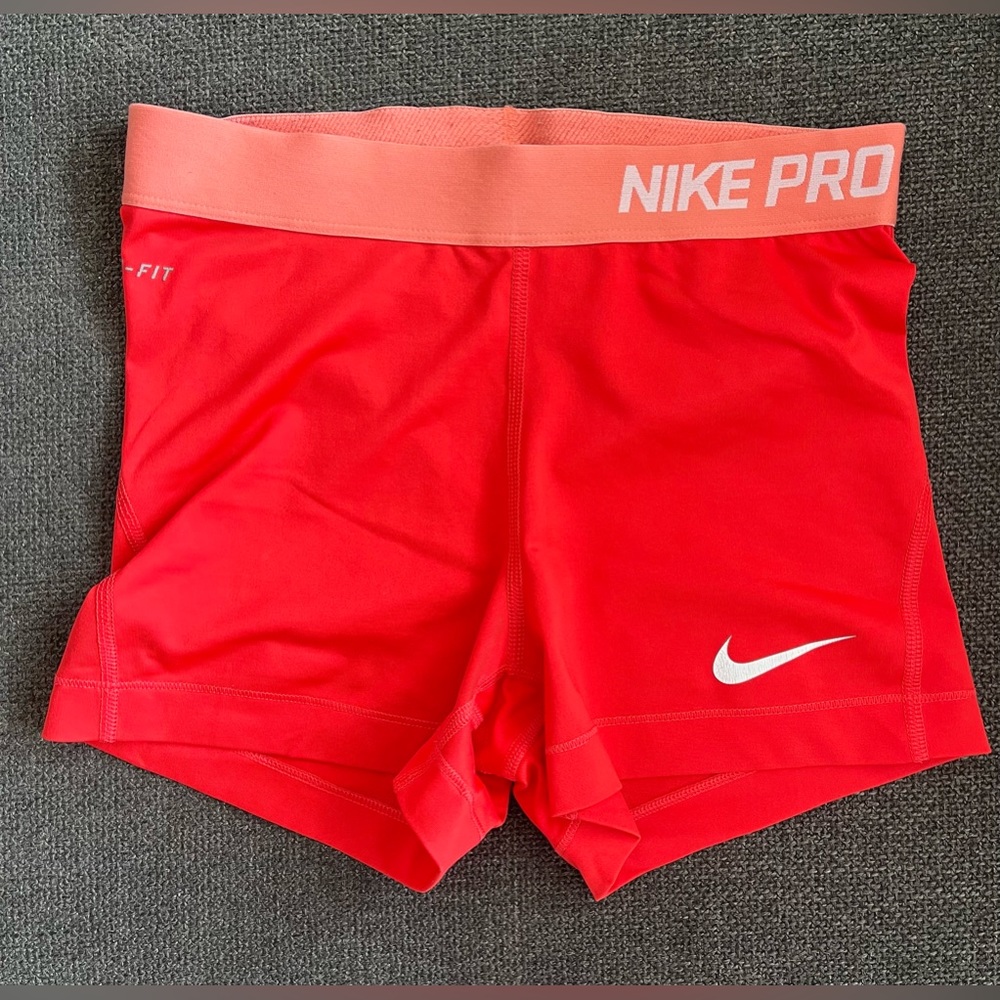 Nike Pro red shorts